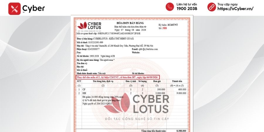 Hóa đơn thay thế là gì? Khi nào lập, cách xuất và kê khai đúng quy định năm 2026 2 hoá đơn thay thế là gì