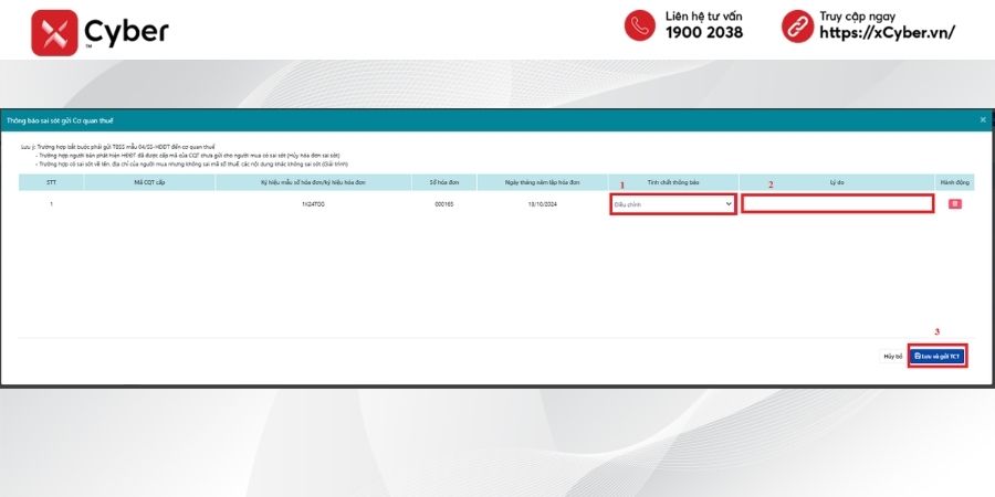 Hóa đơn điều chỉnh là gì? Hướng dẫn chi tiết cách lập hóa đơn điều chỉnh 25 cách lập hóa đơn điều chỉnh - bước 4.3