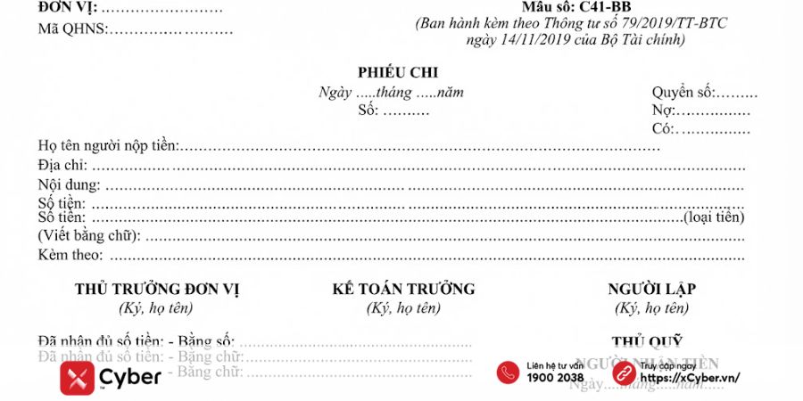 Tải mẫu phiếu chi File Excel, Word chuẩn quy định mới nhất 9 mẫu phiếu chi theo thông tư 79