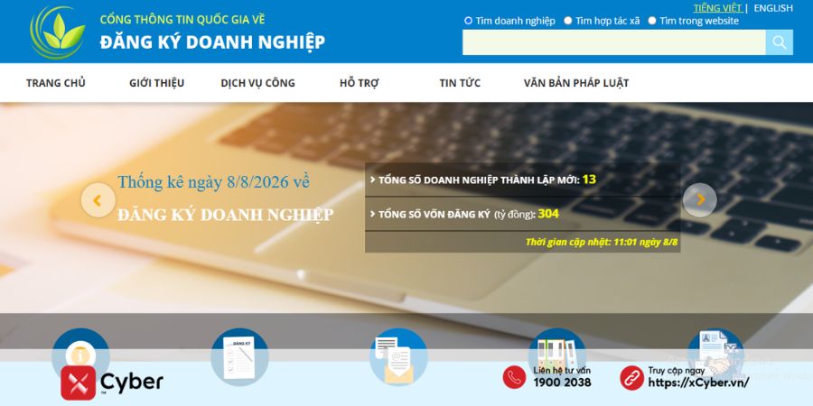 Hướng dẫn cách tra cứu thông tin hộ kinh doanh cá thể chi tiết, chính xác 10 Tra cứu thông tin hộ kinh doanh bằng mã số thuế - bước 1
