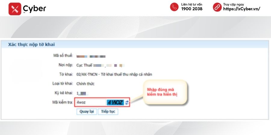 Mẫu 02/KK-TNCN là gì? Cách kê khai và nộp tờ khai thuế TNCN 16 cách nộp tờ khai 02/kk-tncn qua mạng - bước 4