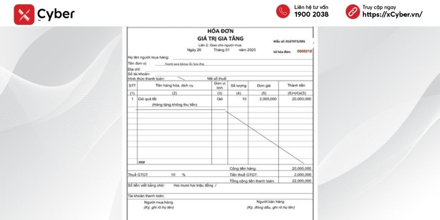 Xuất hóa đơn quà tặng cho khách hàng: Quy định, cách lập và hạch toán 5 Mẫu hóa đơn quà tặng khách hàng dịp Tết