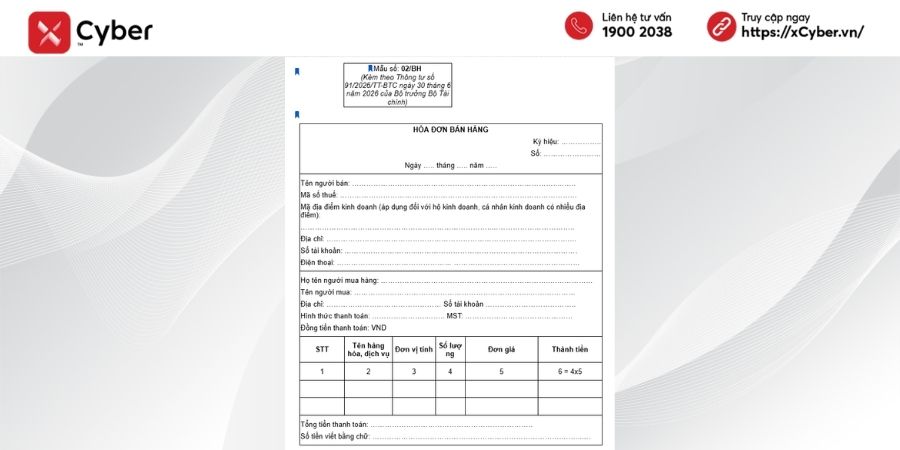 Hóa đơn xuất khẩu là gì? Quy định, mẫu hóa đơn và cách xuất từ 01/7/2026 5 Hóa đơn bán hàng cho hàng xuất khẩu