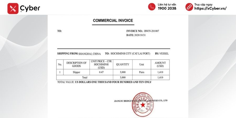Hóa đơn thương mại/Commercial Invoice là gì? Quy định, vai trò, mẫu hóa đơn và cách phân biệt với hóa đơn GTGT 2 hoá đơn thương mại commercial invoice là gì