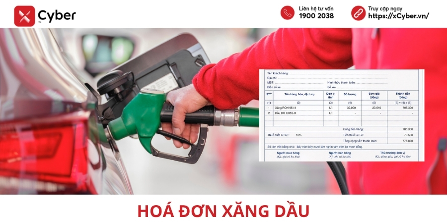 Hóa đơn xăng dầu là gì? Quy định, cách xuất và tra cứu hóa đơn điện tử 2 hoá đơn xăng dầu