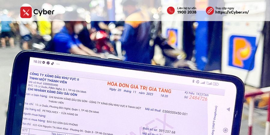 thời điểm xuất hóa đơn xăng dầu