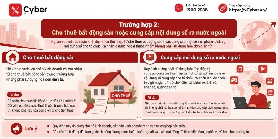 các trường hợp không phải xuất hóa đơn mới nhất - trường hợp 2
