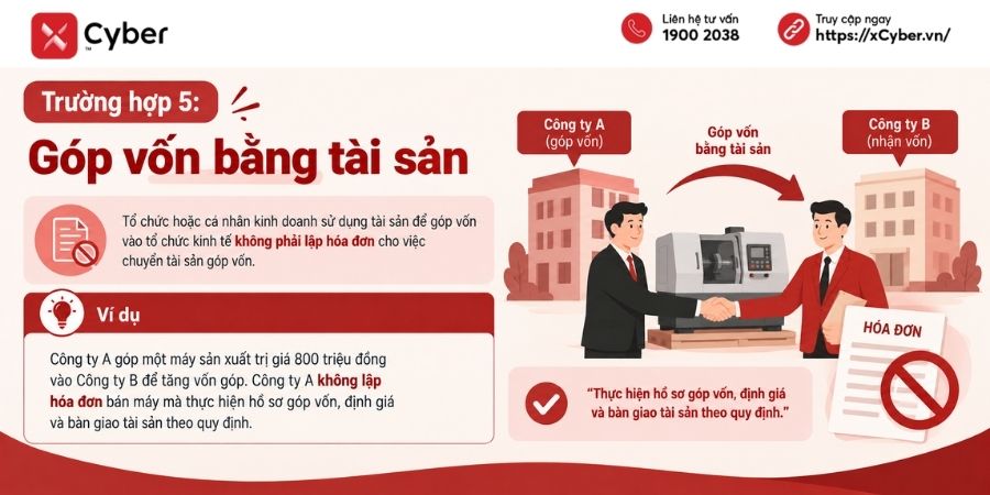 các trường hợp không phải xuất hóa đơn mới nhất - trường hợp 5