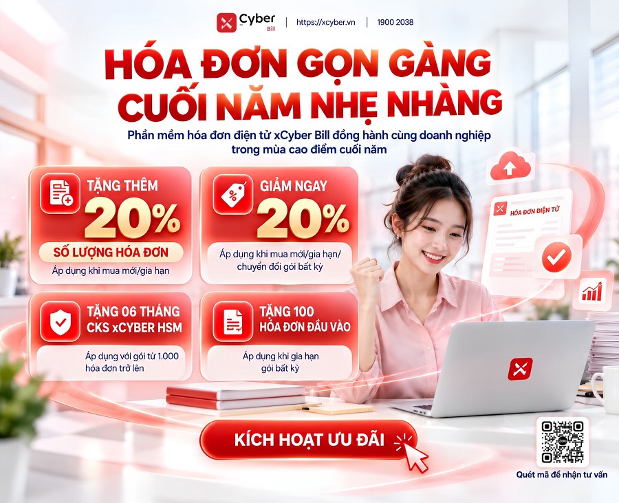 TĂNG TỐC VỀ ĐÍCH – NHẬN TRỌN ƯU ĐÃI CUỐI NĂM TỪ XCYBER 6 khuyen mai quy 4 xcyber bill
